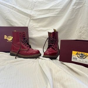 Vintage 1460 Dr Martens Oxblood 8 eyelet Made in England 2015